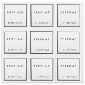 Pegatinas personalizadas para perfume