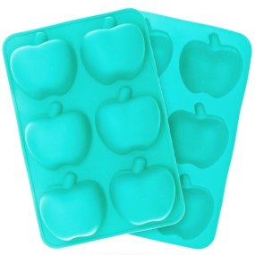 Molde silicona 6 medias manzanas Molde silicona 6 medias manzanas