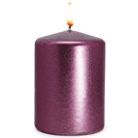 Vernis violet avec des éclairs de paillettes