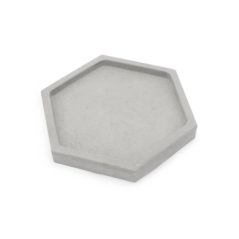 Porte-savon hexagonal en ciment