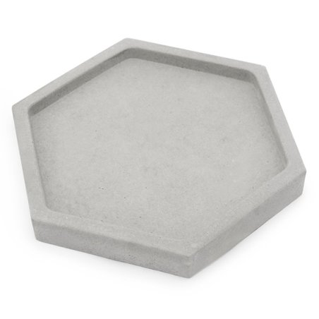 Porte-savon hexagonal en ciment