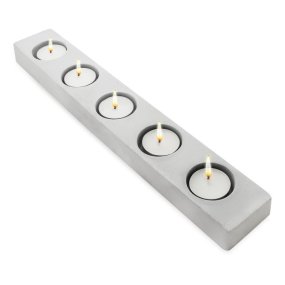 Molde para portavelas de cemento 5 velitas Molde para portavelas de cemento 5 velitas