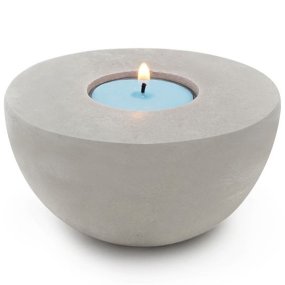 Bougeoir en ciment minimaliste