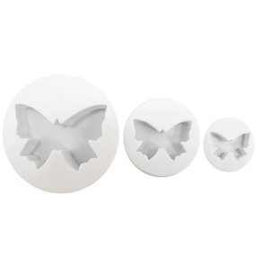 Molde Corta massas 3 Borboletas Molde Corta massas 3 Borboletas