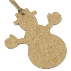 Étiquette en carton Snowman