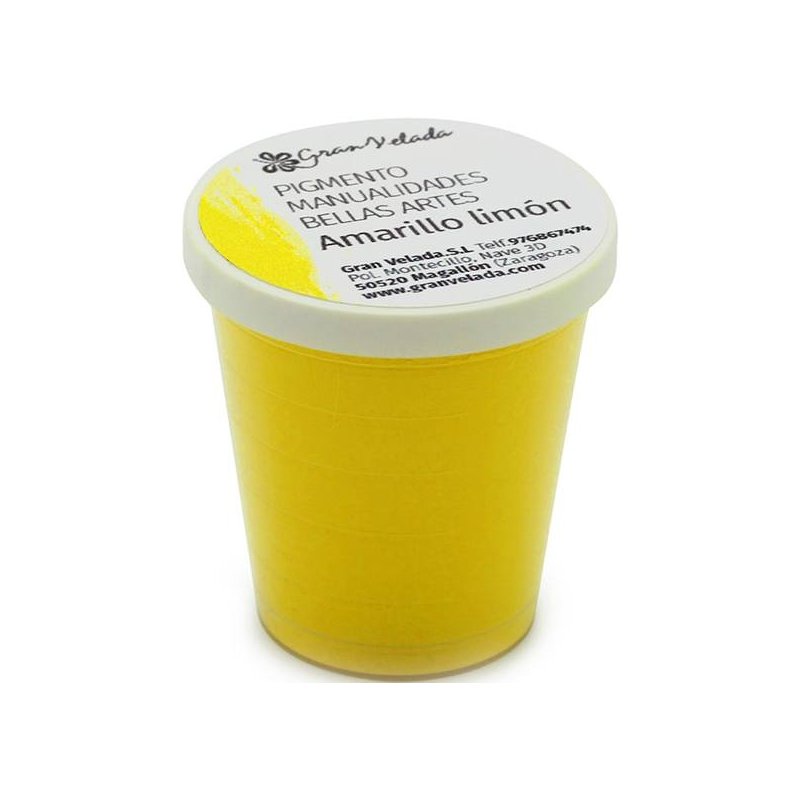 Pigmento amarillo limón para manualidades