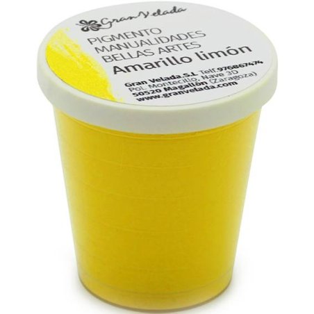 Pigmento amarelo limão para artesanatos