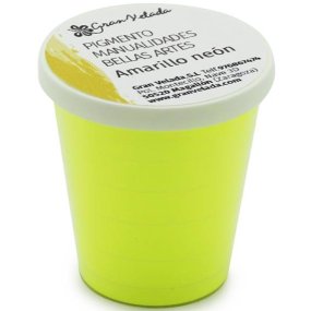 Pigmento amarillo neon para manualidades
