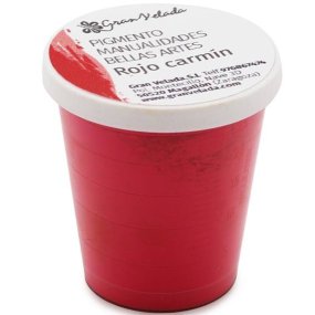 Pigment rouge carmin pour l’artisanat