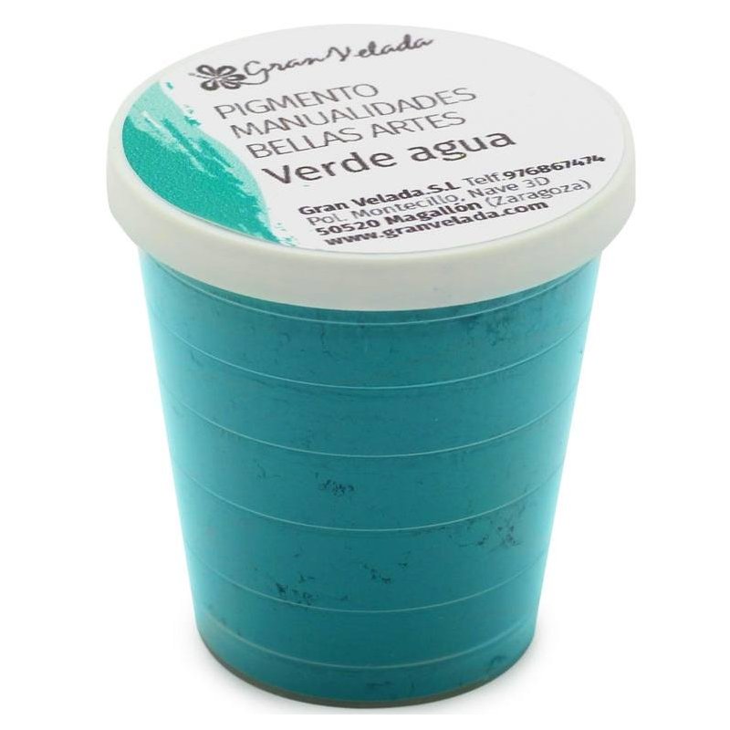 Pigmento para manualidades verde agua