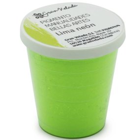 Pigmento verde lima neon para manualidades