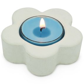 Molde portavelas flor Molde portavelas flor