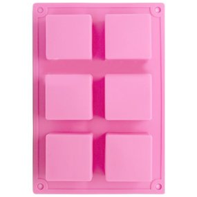 Molde jabon 6 pastillas cuadradas Molde jabon 6 pastillas cuadradas
