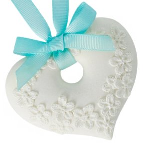 Molde ceramica perfumada corazon para colgar Molde ceramica perfumada corazon para colgar