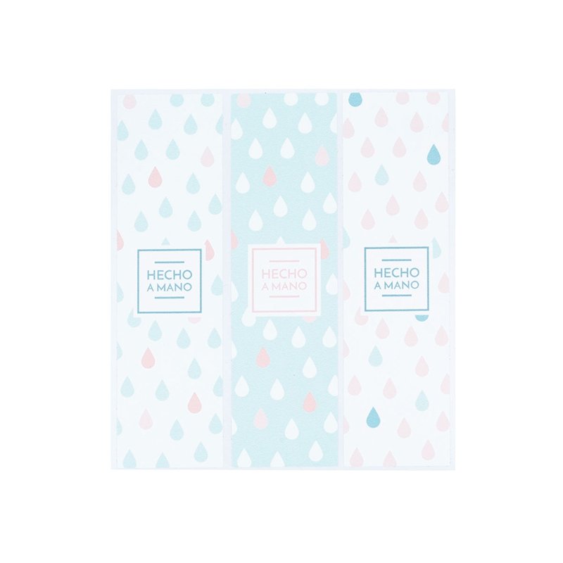 Pegatinas gotas rosa y celeste