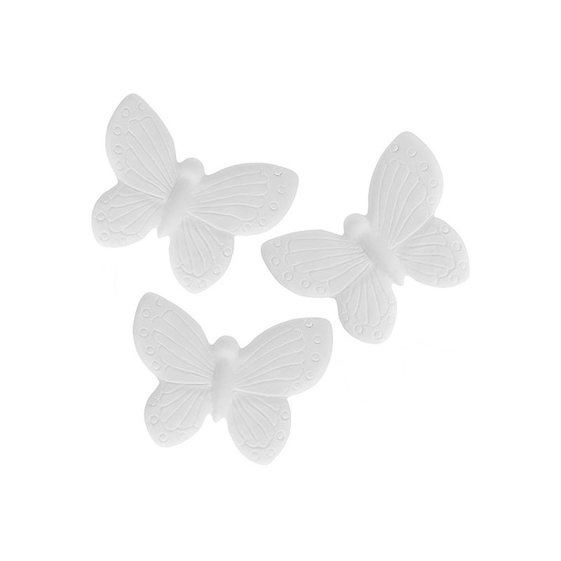 Forma de silicone 3 borboletas para cerâmica perfumada