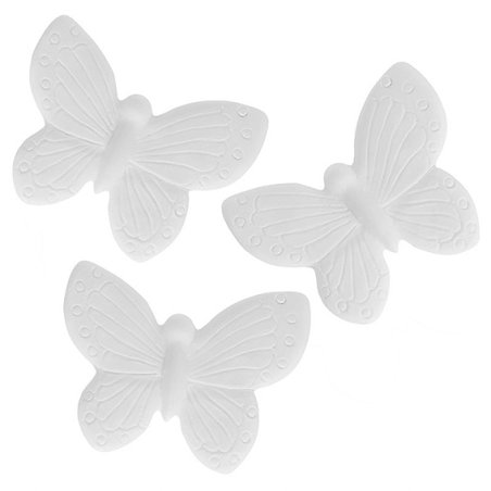 Forma de silicone 3 borboletas para cerâmica perfumada