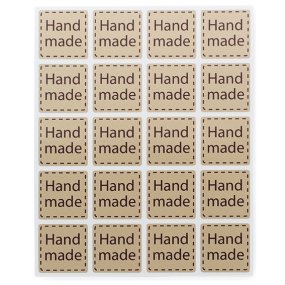 Autocollants carrés faits à la main