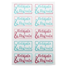 Etiquetas relaxe-se & desfruta