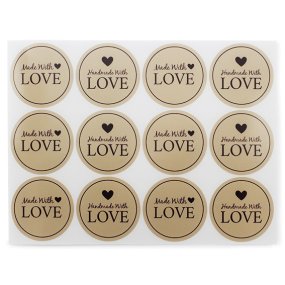 Pegatinas made with love Pegatinas made with love