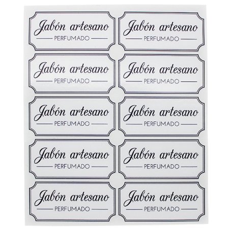Autocollants de savon artisanal parfumé