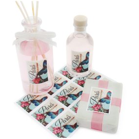 Autocollant de timbre paris vintage