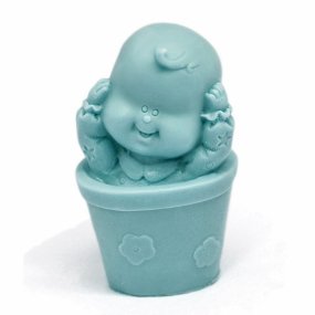 Molde batismo bebe em vaso