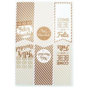 Bandas adesivas com frases de Natal