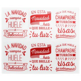 Pegatinas frases navidad Pegatinas frases navidad