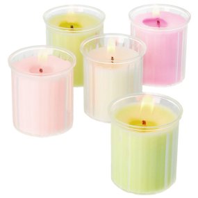 Recipiente 50 ml de velas com linhas em relevo Recipiente 50 ml de velas com linhas em relevo