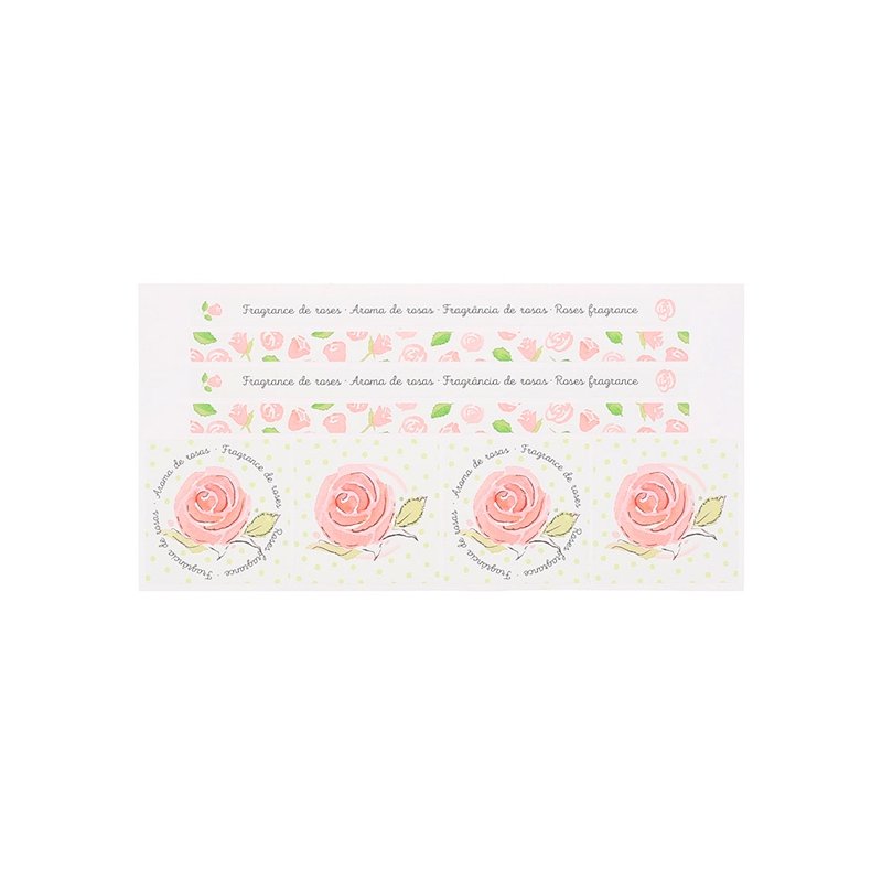 Adesivos decorativos fragrância de rosas