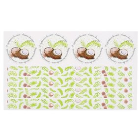 Pegatinas decorativas aroma a coco Pegatinas decorativas aroma a coco