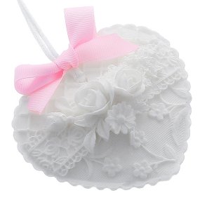 Molde ceramica perfumada corazon rococo