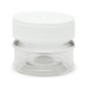 Boiao transparente 30 ml tampa branca