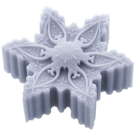 Molde Natal estrela de neve 