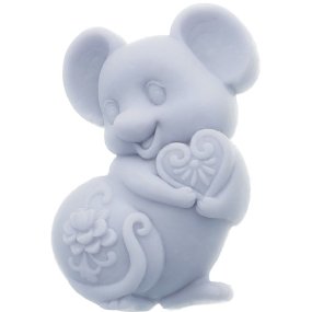 Molde de silicone ratinho charmoso Molde de silicone ratinho charmoso