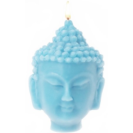 Moule pour faire des bougies, tête de Bouddha.