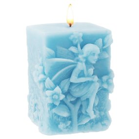 Molde rectangular hada de jardin para velas Molde rectangular hada de jardin para velas