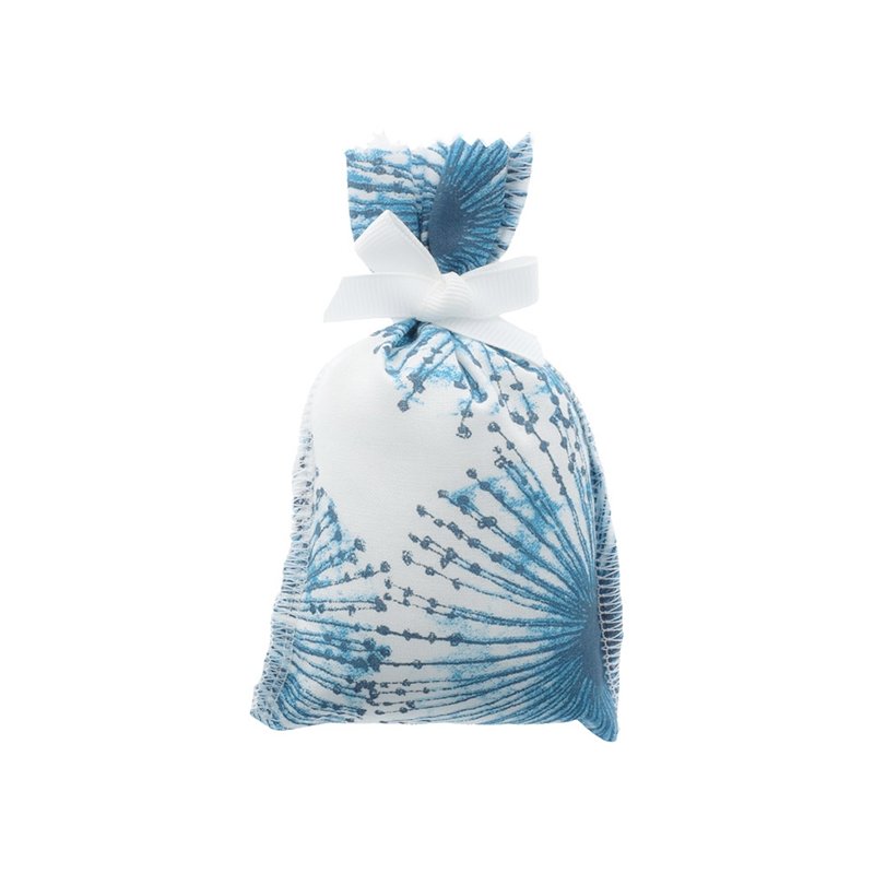 Saquinho de tela flor azul