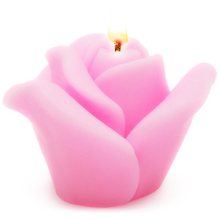 Molde para velas flor rosa 3d
