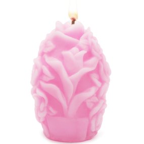 Moule pour bougies roses sculptées