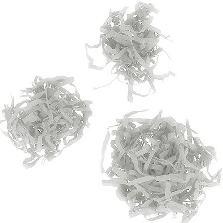 Virutas de papel gris perla
