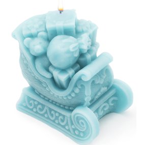 Moule de traîneau de Noël avec cadeaux de Père Noël Moule de traîneau de Noël avec cadeaux de Père Noël