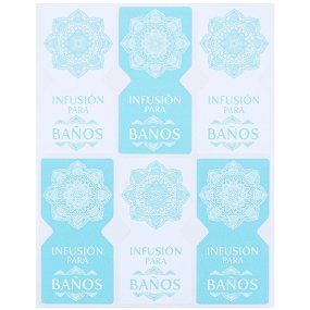 Autocollants pour des infusions de bain relaxantes Autocollants pour des infusions de bain relaxantes
