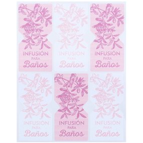 Autocollants infusions de bain aux herbes Autocollants infusions de bain aux herbes
