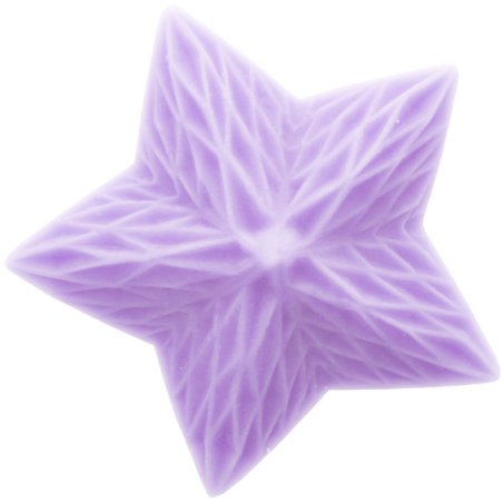 Molde estrella geometrica para velas