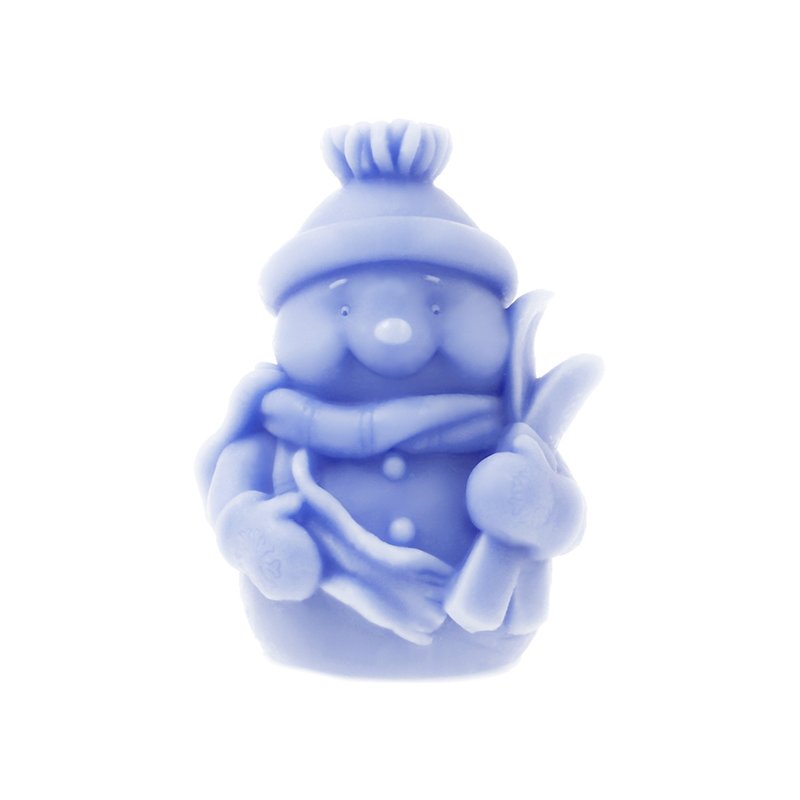 Molde para fazer velas natalinas "Boneco de neve com vassoura"