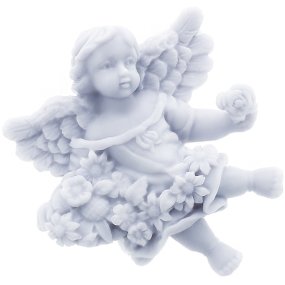 Moisissure d’ange avec des fruits et des fleurs