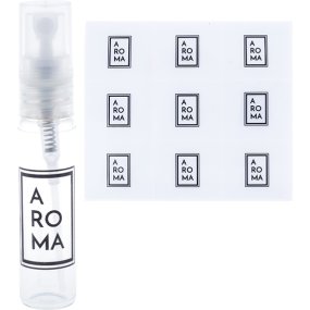 Adesivos minimalista para perfume