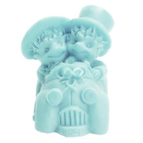 Molde para casamentos ouriço em carrinho